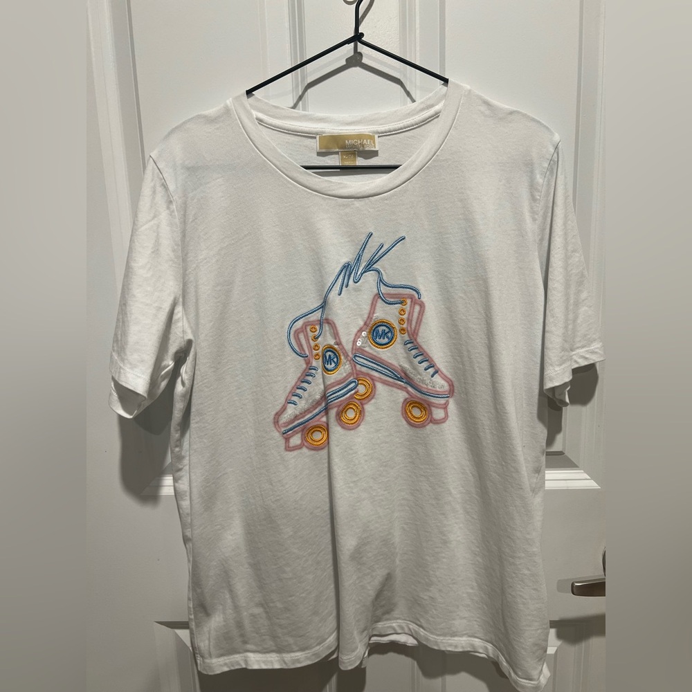 Michael Kors White Short Sleeve Tee